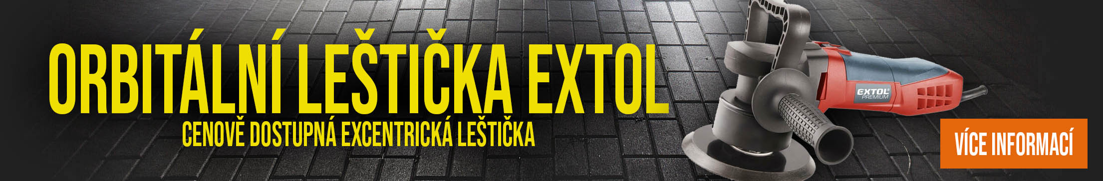 Leštička orbitální, excentrická, 600W - EXTOL PREMIUM 8892510